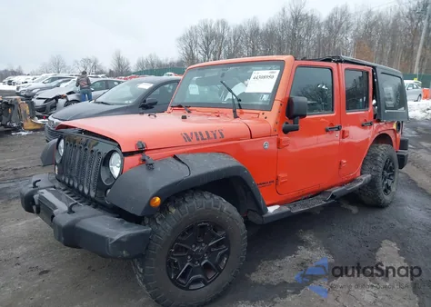 2015 Jeep Wrangler Unlimited Willys Wheeler z USA, uszkodzony, nr VIN 1C4HJWDG6FL686529
